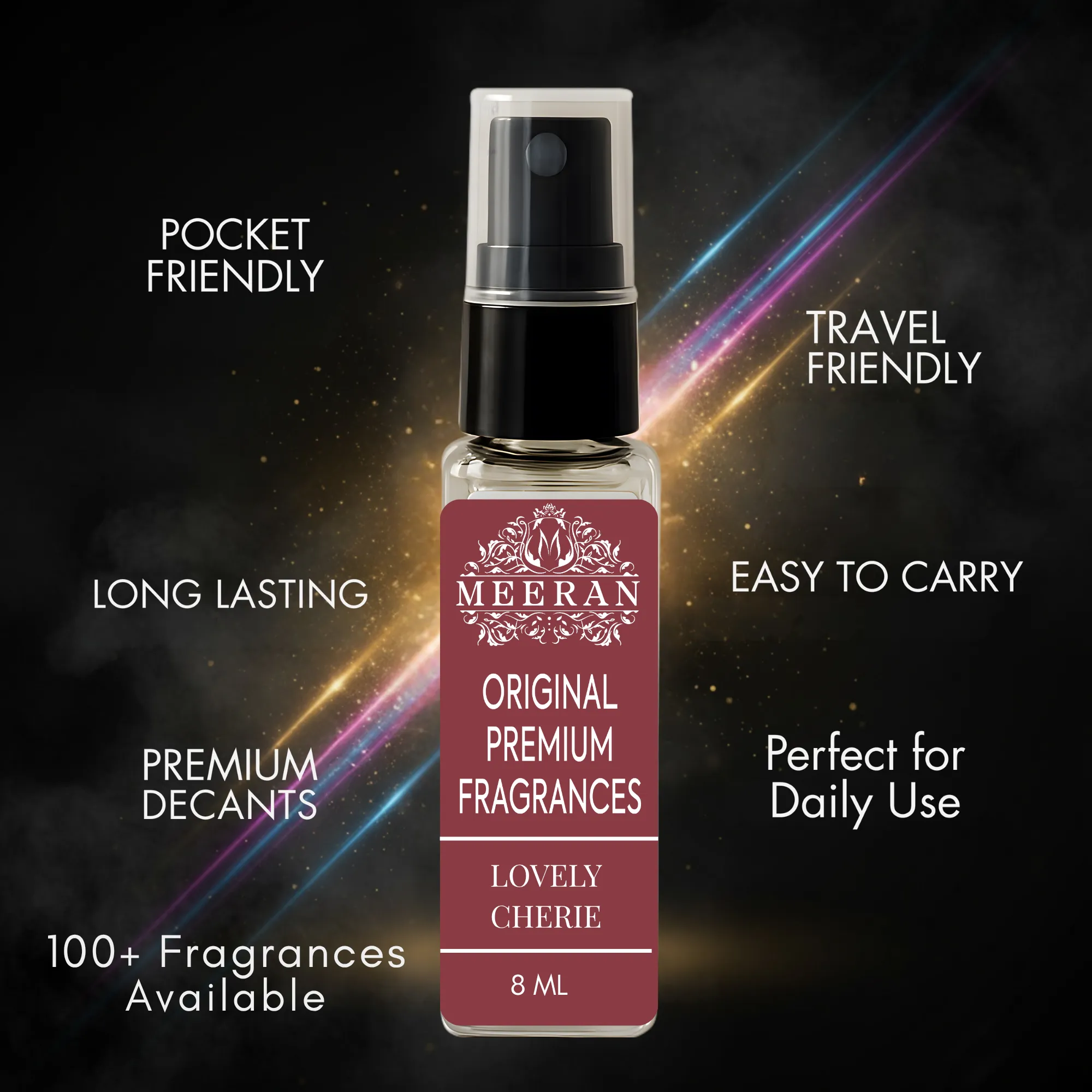  Lattafa Lovely Cherie (8ML) Eau De Parfum |Decented From Original Bottle | Luxury Long Lasting Fragrance | Premium Imported Fragrance Scent For Unisex